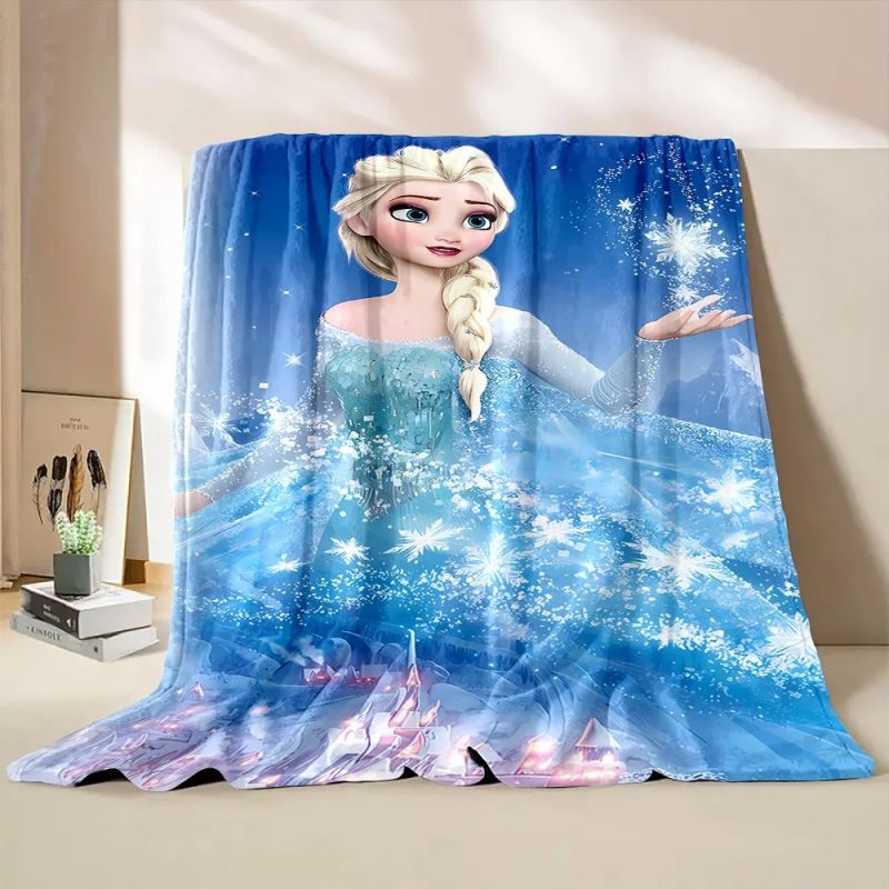 Elsa Blanket Flannel Fleece Blanket Throw Quilt Blanket
