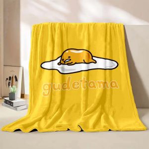 Gudetama Blanket Flannel Fleece Blanket Throw Quilt Blanket