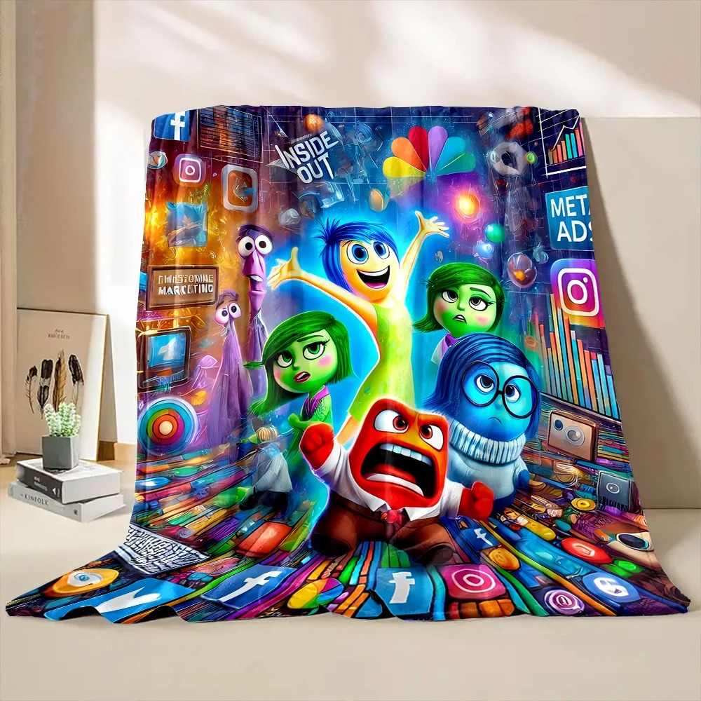 Inside Out Blanket Flannel Fleece Blanket Throw Quilt Blanket