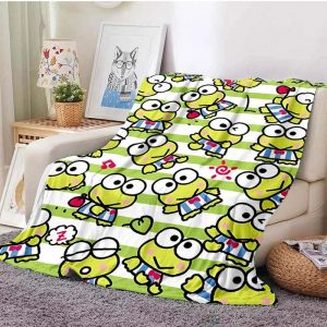 Keroppi Blanket Flannel Fleece Blanket Throw Quilt Blanket