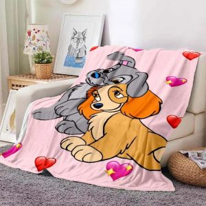 Lady and the Tramp Blanket Flannel Fleece Blanket Throw Quilt Blanket