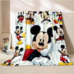 Mickey Mouse Blanket Flannel Fleece Blanket Throw Quilt Blanket