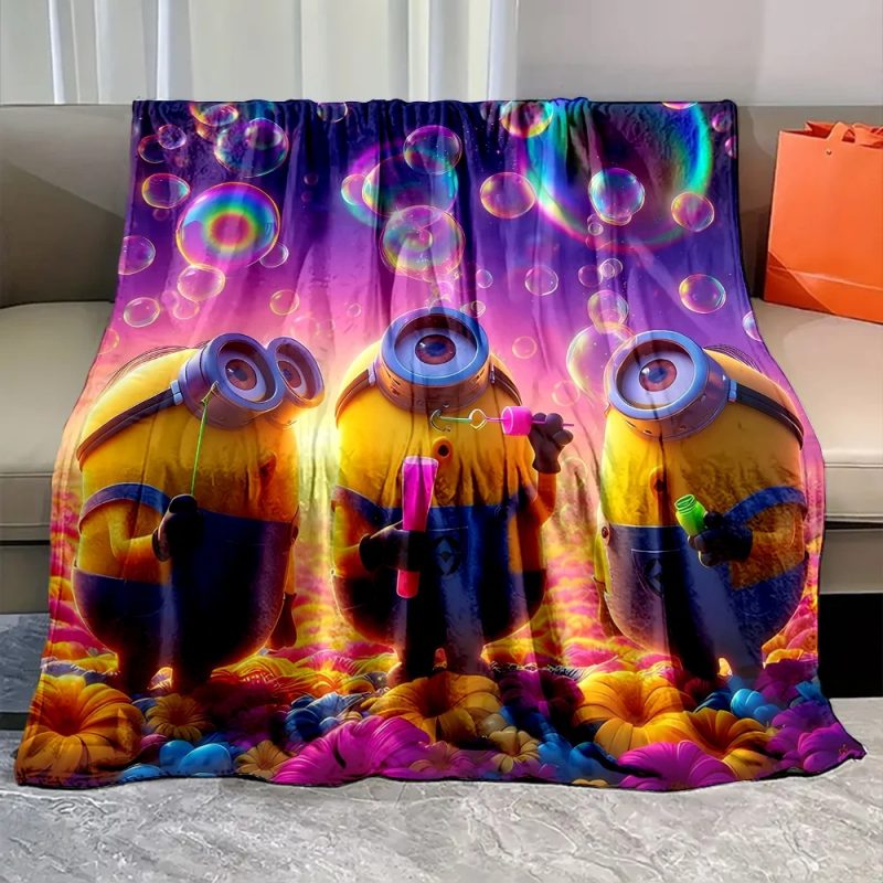 Minions Blanket Flannel Fleece Blanket Throw Quilt Blanket