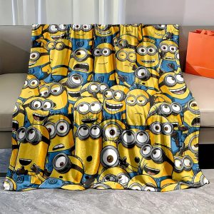 Minions Blanket Flannel Fleece Blanket Throw Quilt Blanket