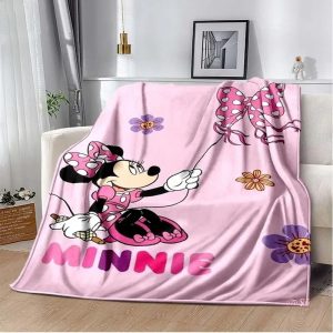 Minnie Mouse Blanket Flannel Fleece Blanket Throw Quilt Blanket