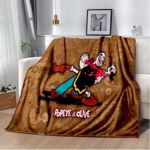 Popeye Blanket Flannel Fleece Blanket Throw Quilt Blanket