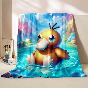 Psyduck Blanket Flannel Fleece Blanket Throw Quilt Blanket