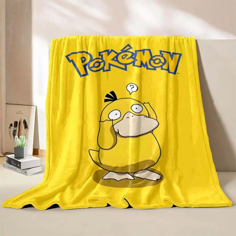 Psyduck Blanket Flannel Fleece Blanket Throw Quilt Blanket