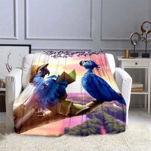 Rio Blanket Flannel Fleece Blanket Throw Quilt Blanket