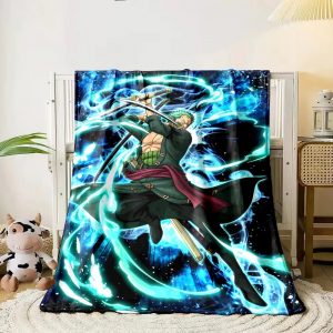 Roronoa Zoro Blanket Flannel Fleece Blanket Throw Quilt Blanket