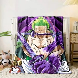 Roronoa Zoro Blanket Flannel Fleece Blanket Throw Quilt Blanket