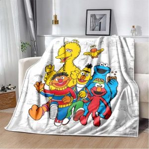 Sesame Street Blanket Flannel Fleece Blanket Throw Quilt Blanket