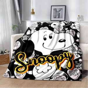Snoopy Blanket Flannel Fleece Blanket Throw Quilt Blanket