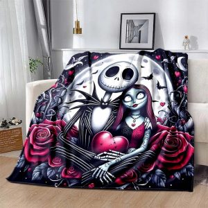 The Nightmare Before Christmas Blanket Flannel Fleece Blanket Throw Quilt Blanket