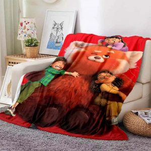 Turning Red Blanket Flannel Fleece Blanket Throw Quilt Blanket