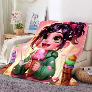 Vanellope von Schweetz Blanket Flannel Fleece Blanket Throw Quilt Blanket
